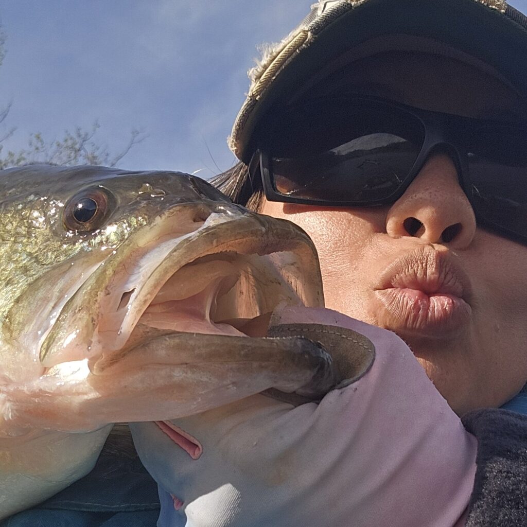 Portrait of Mandie, kayak bass angler